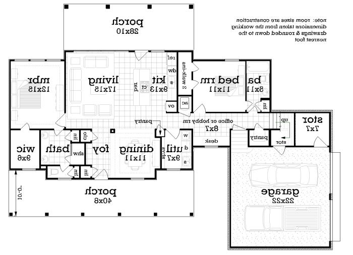 Main Level Floor Plan