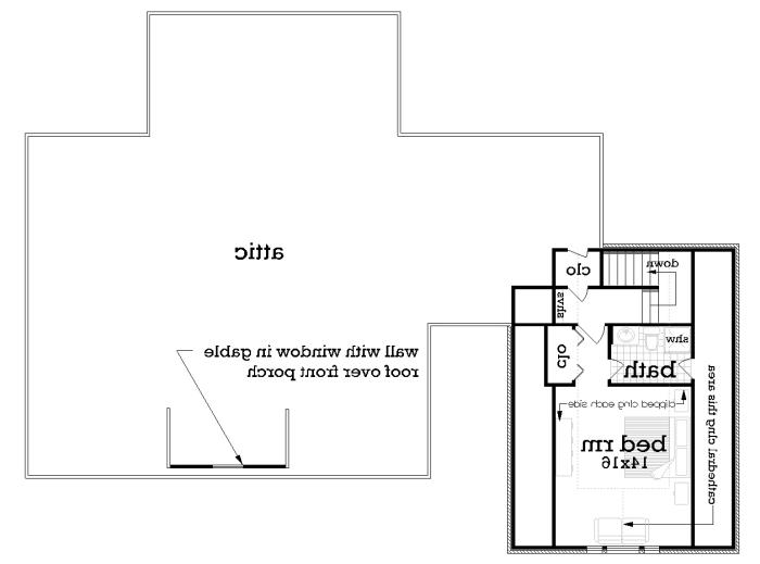 Upper level floor plan